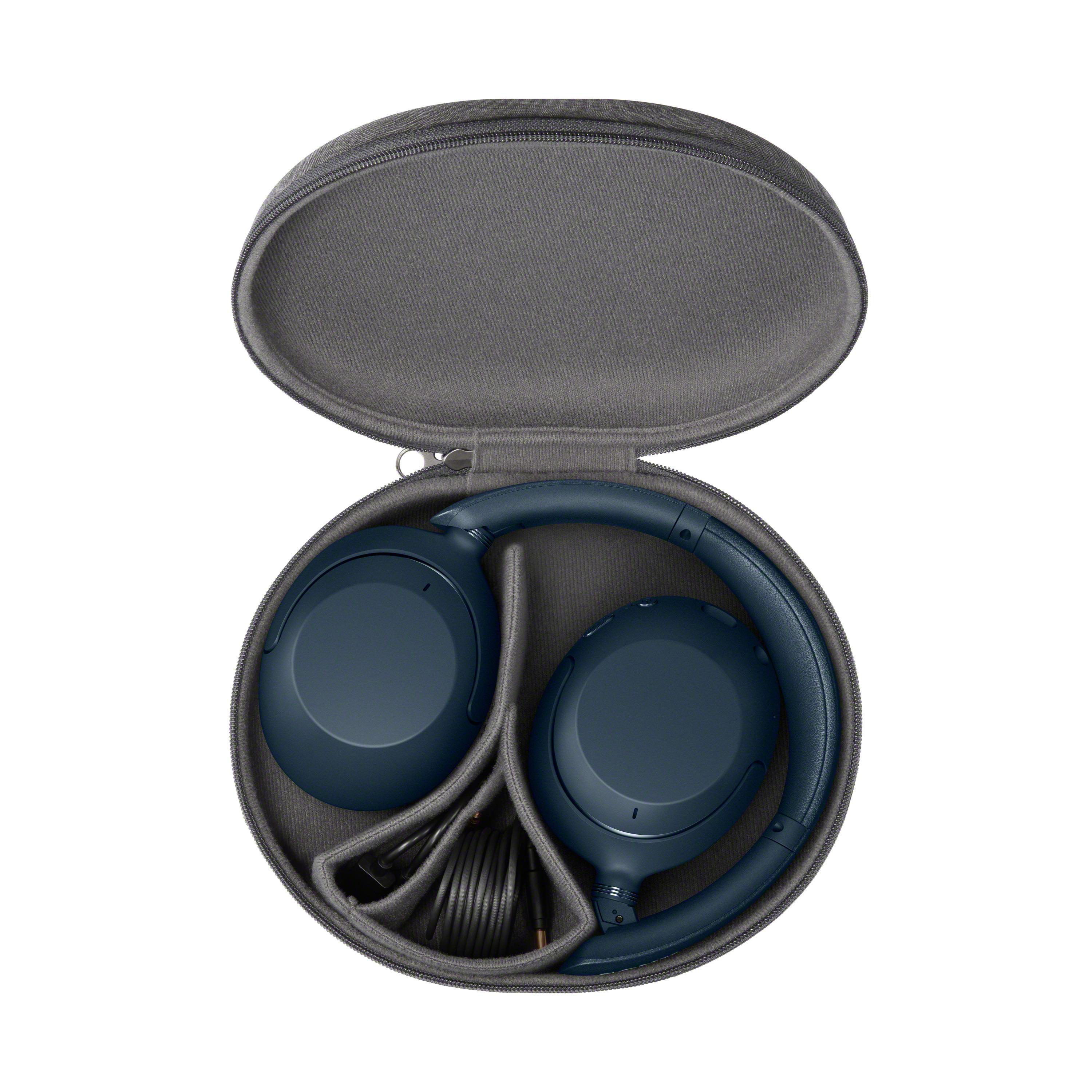 SONY WH-XB910N Noise Cancelling, Over-ear Kopfhörer Bluetooth Blau
