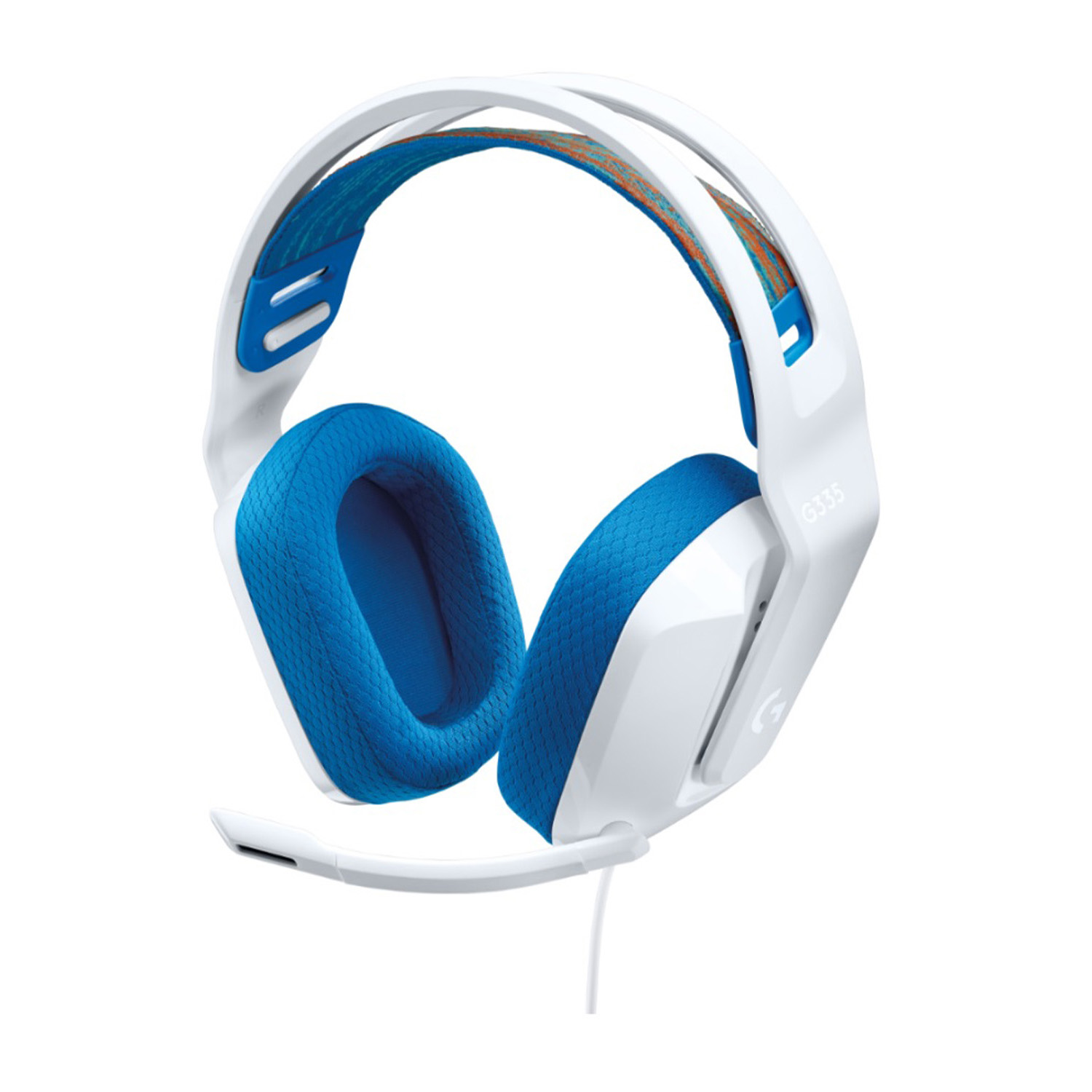 Logitech G335 Gaming Headset Cuffie PC, White