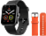 70MAI Maimo Watch okosóra, Fekete, Fekete + narancssárga szíj (XM70MAIMMWBKSTR2)