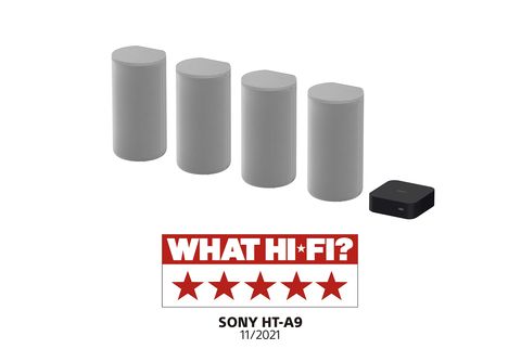 Home Cinema 4.0  Sony HT-A9, Totalmente inalámbrico, Dolby Atmos, 12  canales, Bluetooth, Wifi, Audio vertical, 504 W, Alexa, Google Home, Gris  claro