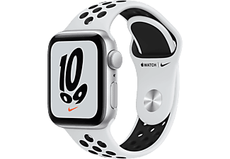 APPLE Watch SE NIKE GPS 40mm Aluminiumboett i Silver- Sportband i vitt/svart