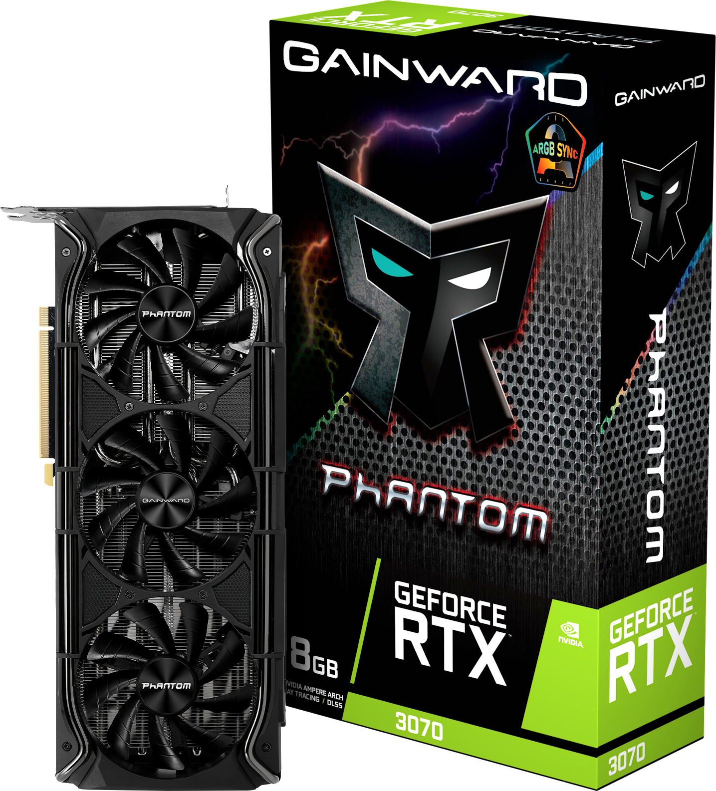 GAINWARD GeForce RTX 3070 Phantom+ LHR 8GB (2928) (NVIDIA, Grafikkarte)