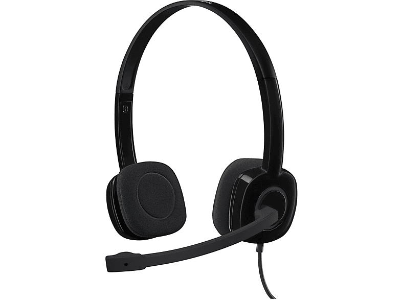 Logitech H151 Headset Stereo Cuffie Pc, Nero