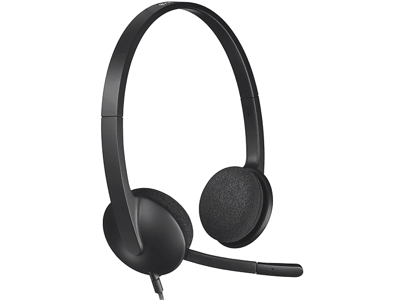 LOGITECH HEADSET H340 USB CUFFIE PC, nero