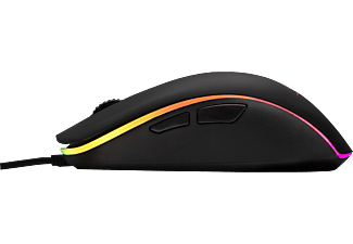 HYPERX Pulsefire Surge RGB - Mouse per gaming, Connessione con cavo, Ottica con diodi laser, 16.000 DPI, Nero