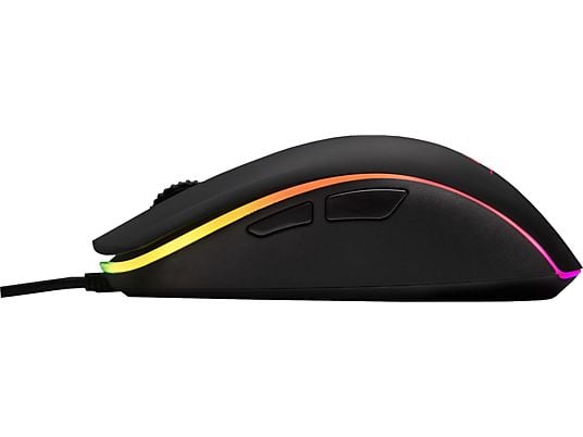 HYPERX Pulsefire Surge RGB - Mouse per gaming, Connessione con cavo, Ottica con diodi laser, 16000 dpi, Nero