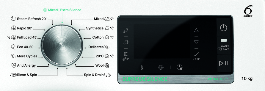 WHIRLPOOL W8 W046WB EE elöltöltős mosógép
