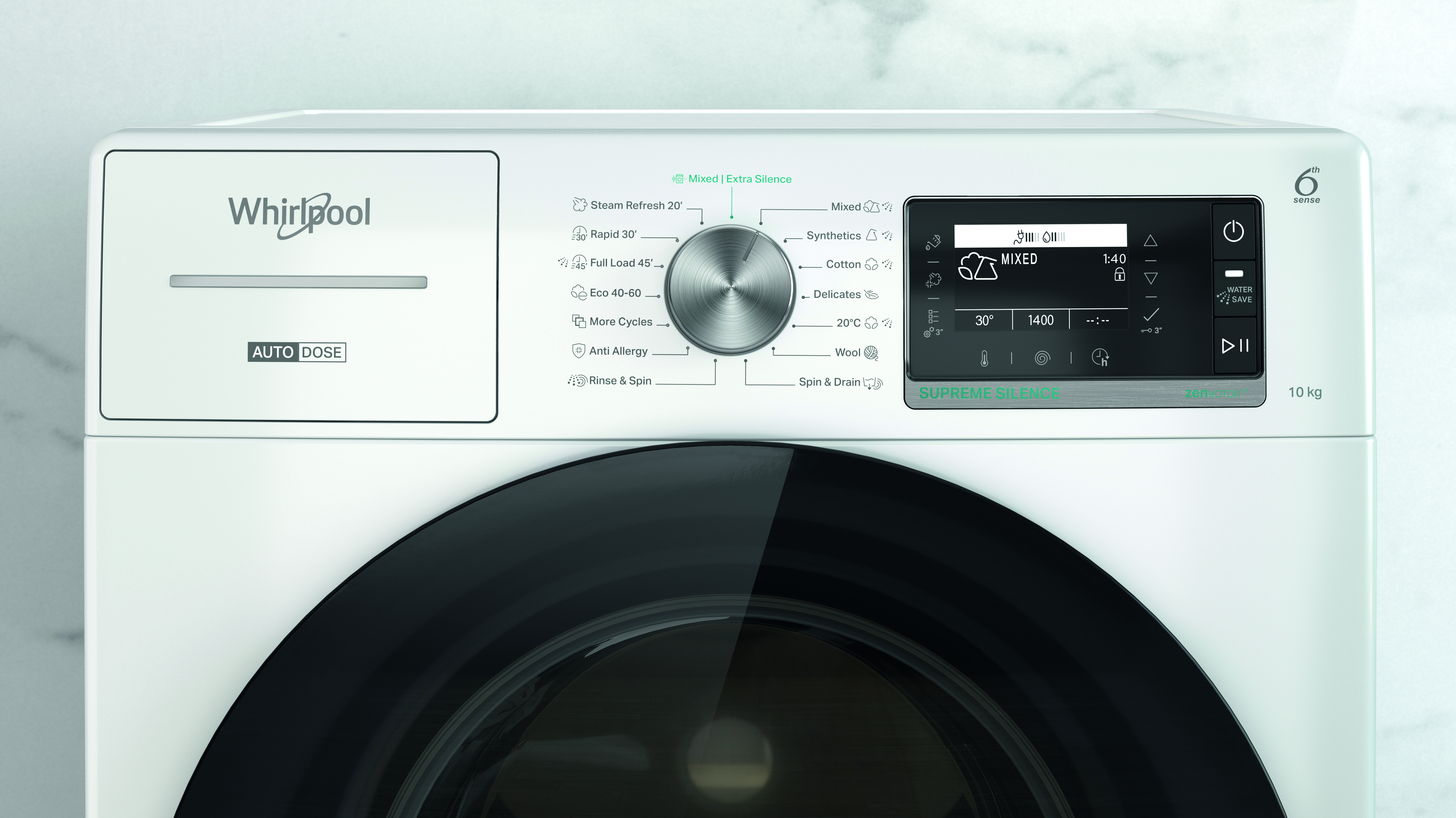 WHIRLPOOL W8 W046WB EE elöltöltős mosógép