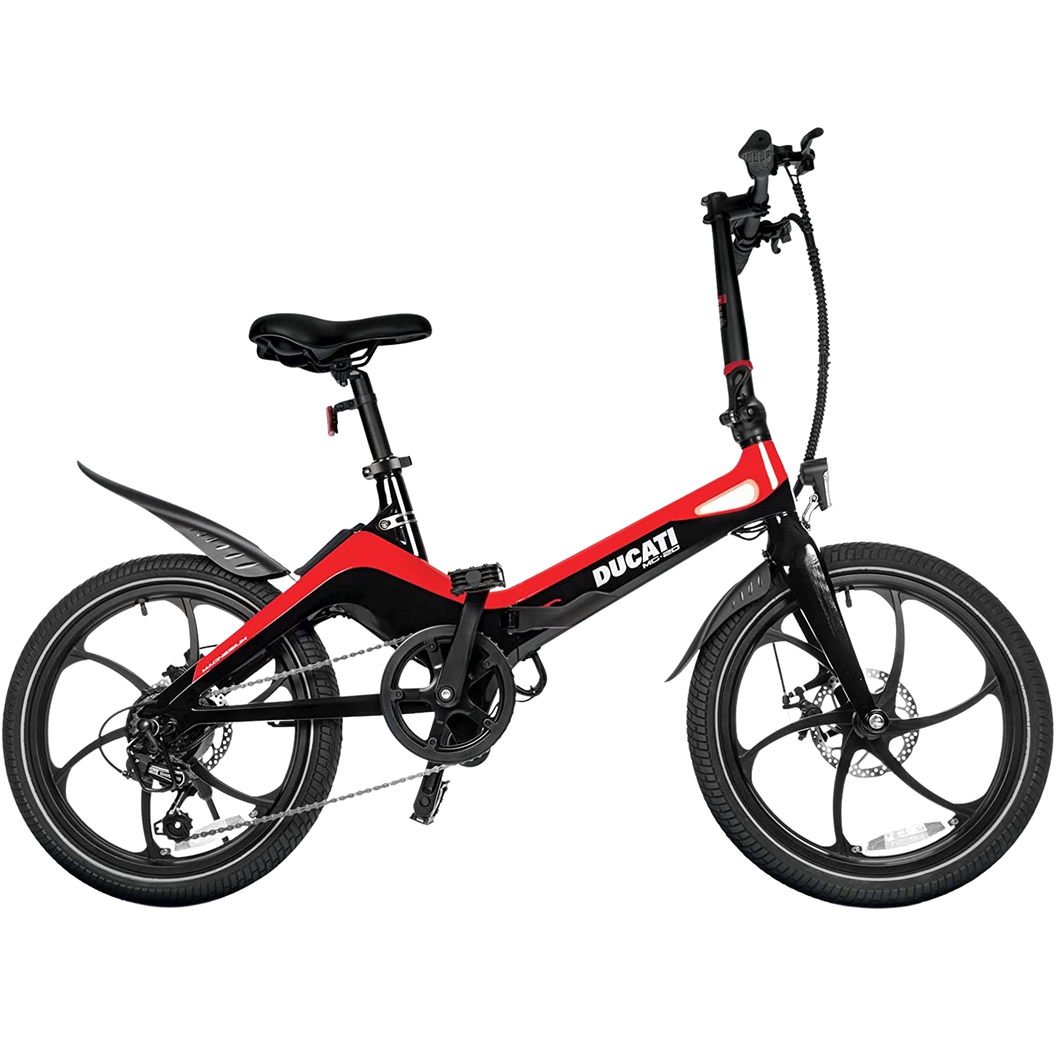 Bicicleta Ducati Mg20 20 x 2.125 250 w 6 velocidades 25 kmh 70 display lcd rojo