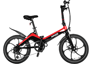 REACONDICIONADO Bicicleta eléctrica - Ducati MG-20, 20 " x 2.125", 250 W, 6 velocidades, 25 km/h, 70 km, Display LCD, Rojo
