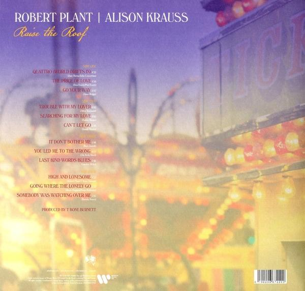 Albumcover mit Songtiteln und Künstlernamen. Hintergrund zeigt eine verschwommene Stadt.