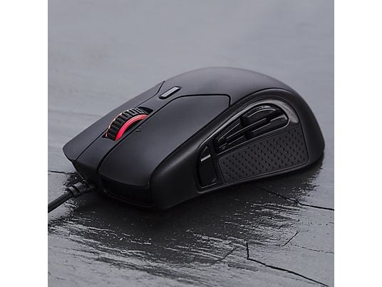 HYPERX Pulsefire Raid - Souris de jeu, Filaire, Optique avec diodes laser, 16000 dpi, Noir