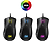 HYPERX Pulsefire Raid - Mouse per gaming, Connessione con cavo, Ottica con diodi laser, 16.000 DPI, Nero