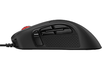 HYPERX Pulsefire Raid - Gaming Maus, Kabelgebunden, Optisch mit Laserdioden, 16000 dpi, Schwarz