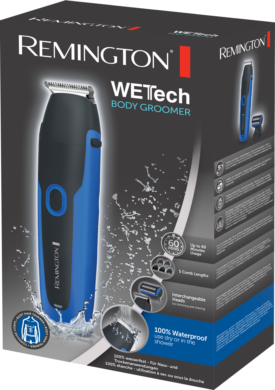 REMINGTON BHT6256 - Bodygroomer (Schwarz/Blau)