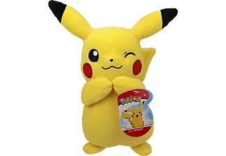 BANDAI NAMCO Pokémon - Pikachu (20 cm) - Plüschfigur (Gelb/Schwarz/Rot)