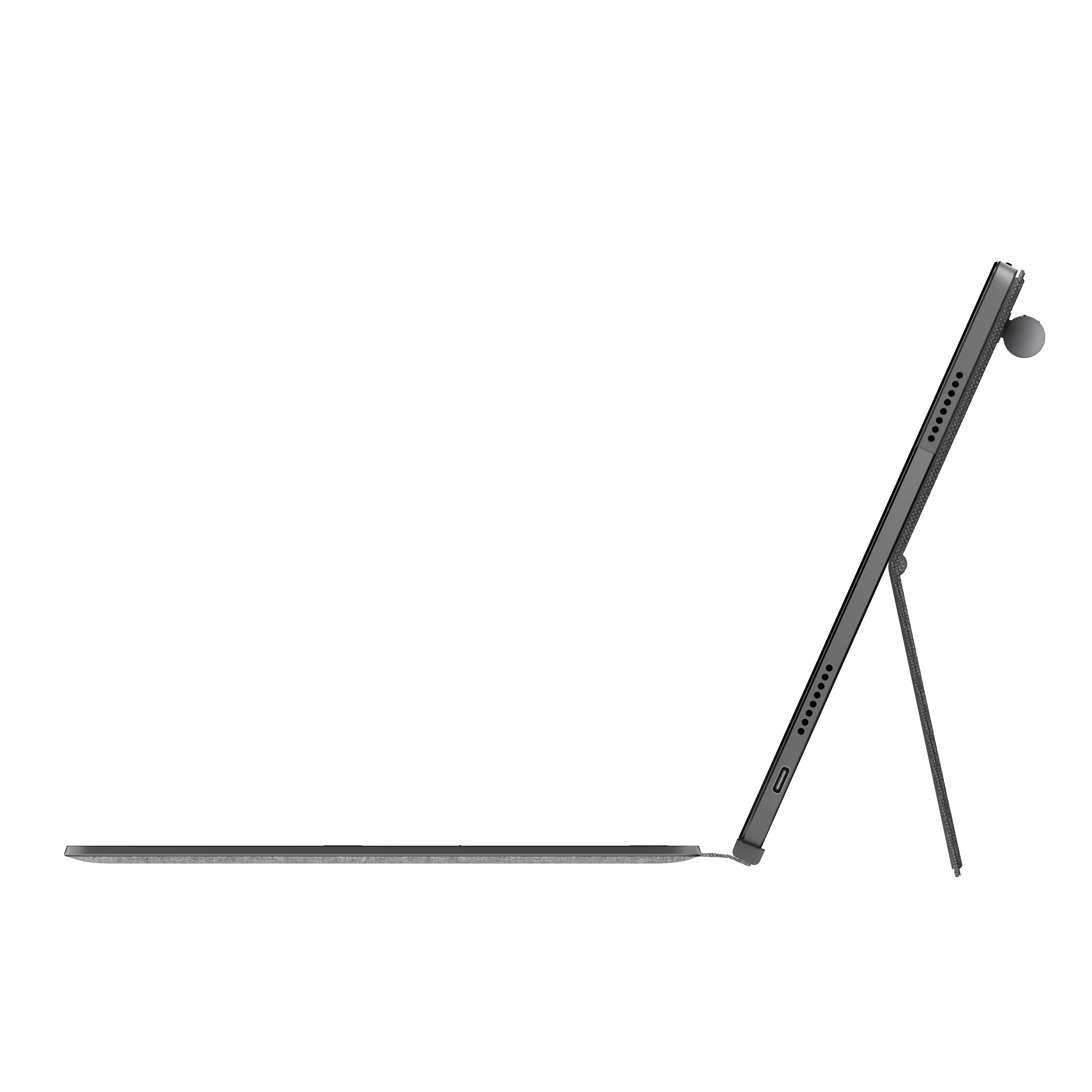 LENOVO IdeaPad Duet 5 Chromebook mit 13,3 Zoll Display, Qualcomm Snapdragon 700 Series Prozessor, 4 GB RAM, 128 GB eMMC, Adreno™ Onboard Graphics, Storm Grey