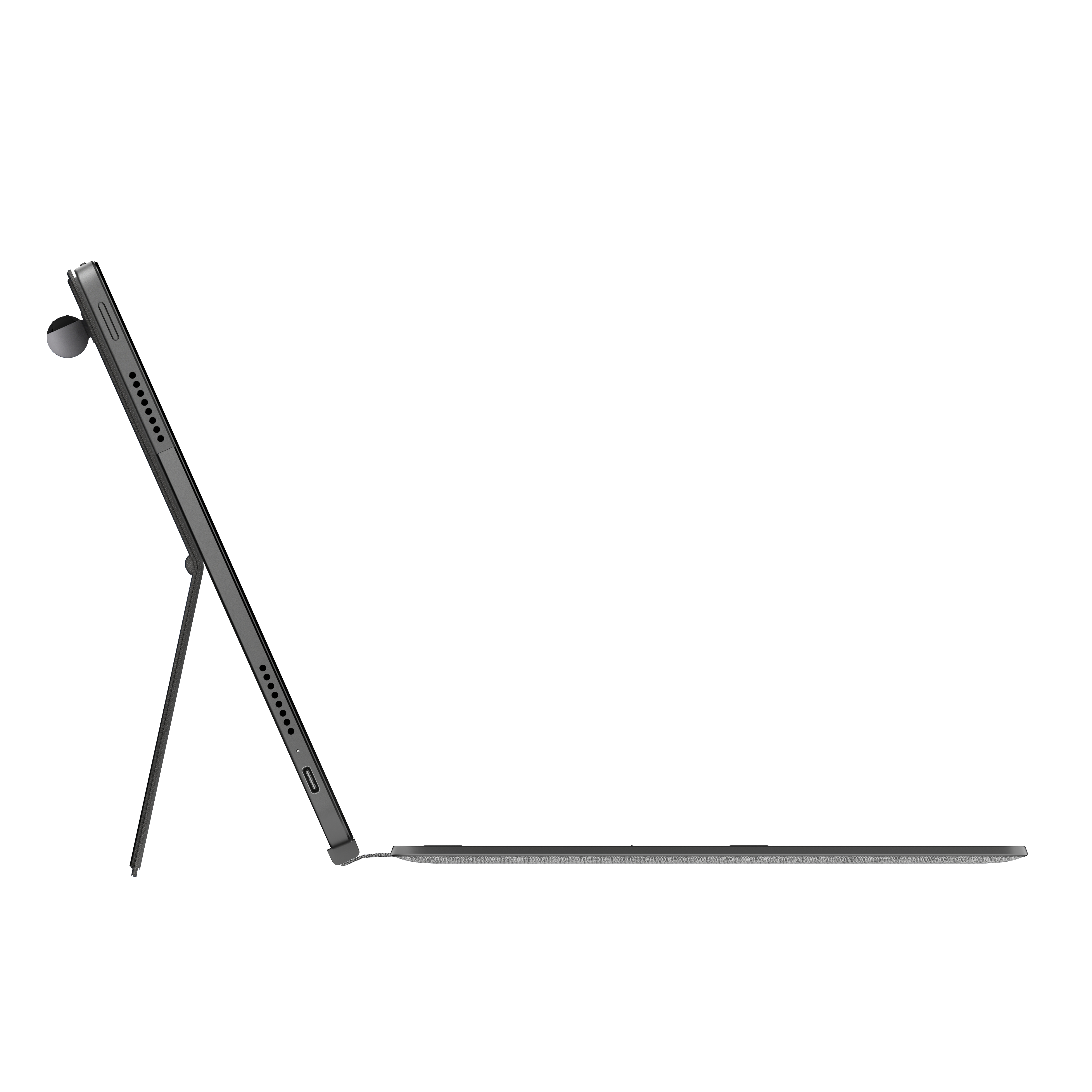 LENOVO IdeaPad Duet 5 Chromebook mit 13,3 Zoll Display, Qualcomm Snapdragon 700 Series Prozessor, 4 GB RAM, 128 GB eMMC, Adreno™ Onboard Graphics, Storm Grey