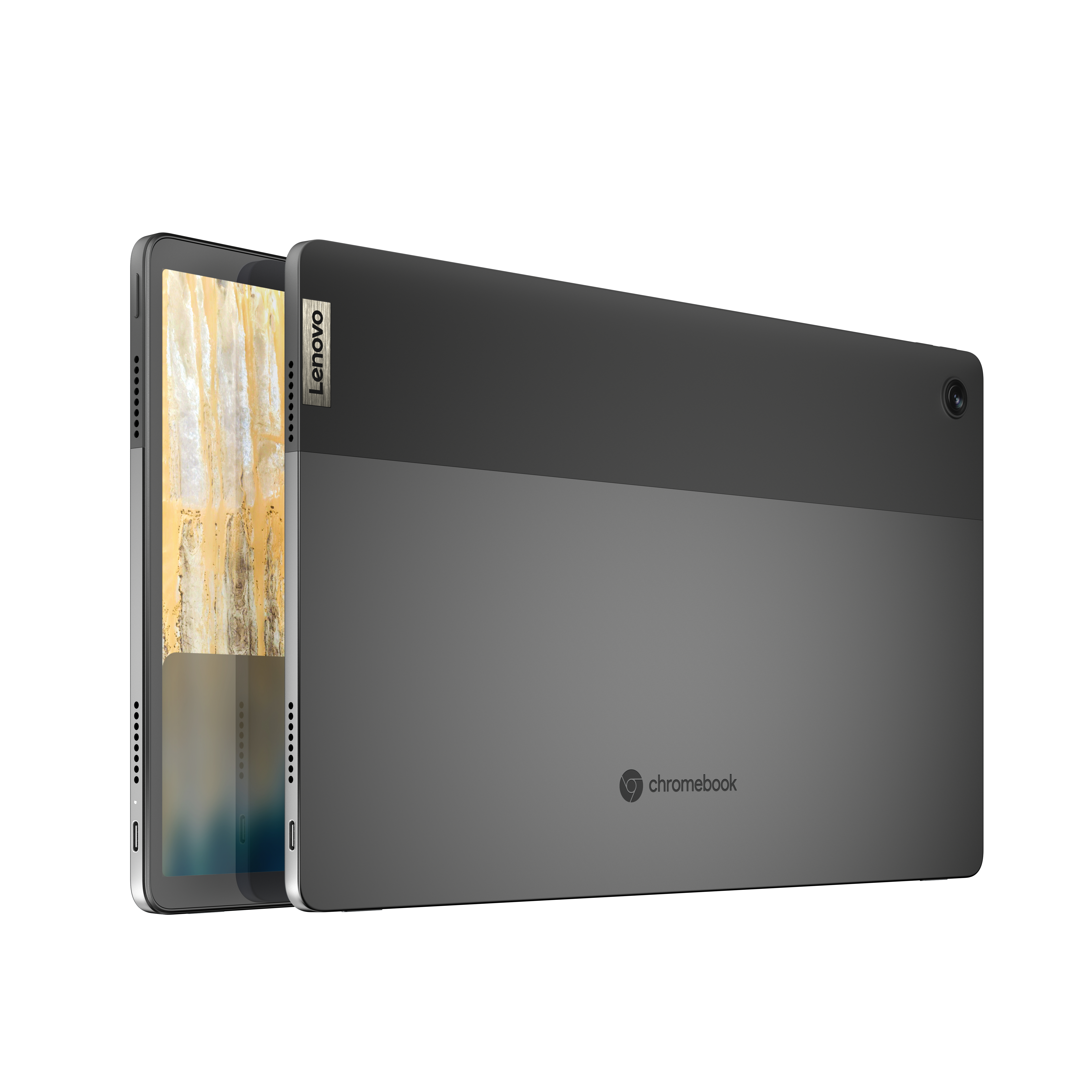 LENOVO IdeaPad Duet 5 Chromebook mit 13,3 Zoll Display, Qualcomm Snapdragon 700 Series Prozessor, 4 GB RAM, 128 GB eMMC, Adreno™ Onboard Graphics, Storm Grey