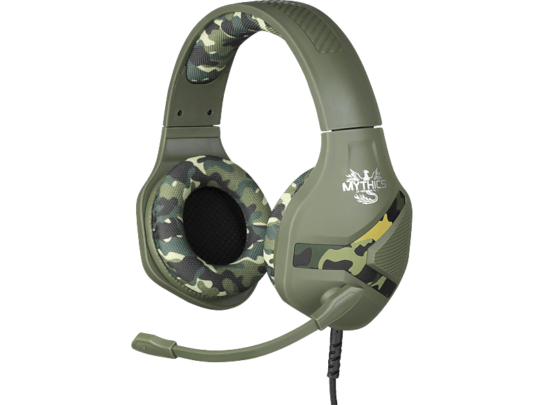 KONIX KX Camo Nemesis Over-ear Camouflage/Grün 28447 Headset, Headset Gaming