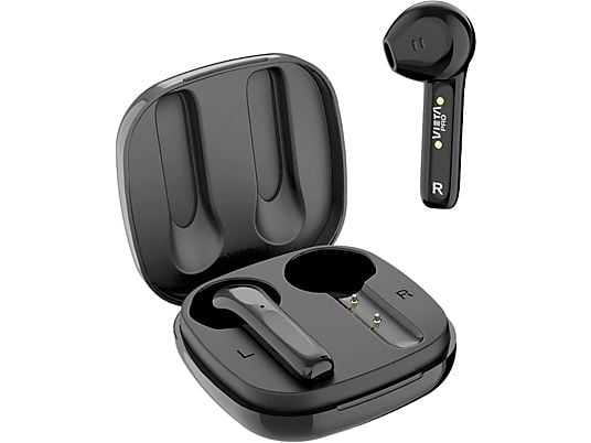 Auriculares True Wireless - Vieta Pro It Plus, True Wireless, Bluetooth, Negro + Estuche de carga