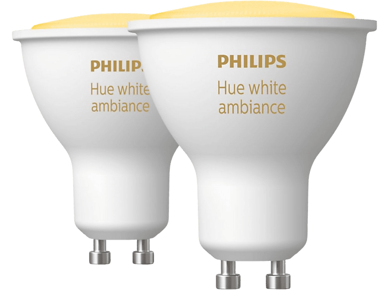 Bombilla inteligente - Philips Hue GU10 Luz Blanca de Cálida a Fría 3W  Contro