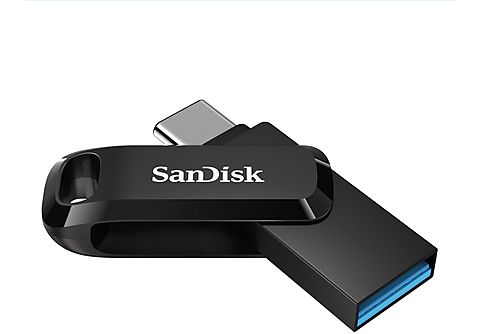Pendrive para móvil 64 GB - SanDisk Ultra Dual Drive Go, 2 en 1, USB-C, USB-A, 3.1, OTG, 150 MB/s, Negro