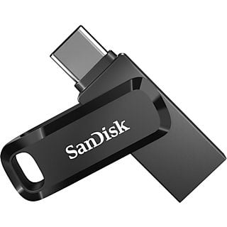 Pendrive para móvil 256 GB - SanDisk Ultra Dual Drive Go, 2 en 1, USB-C, USB-A, 3.1, OTG, 150 MB/s, Negro