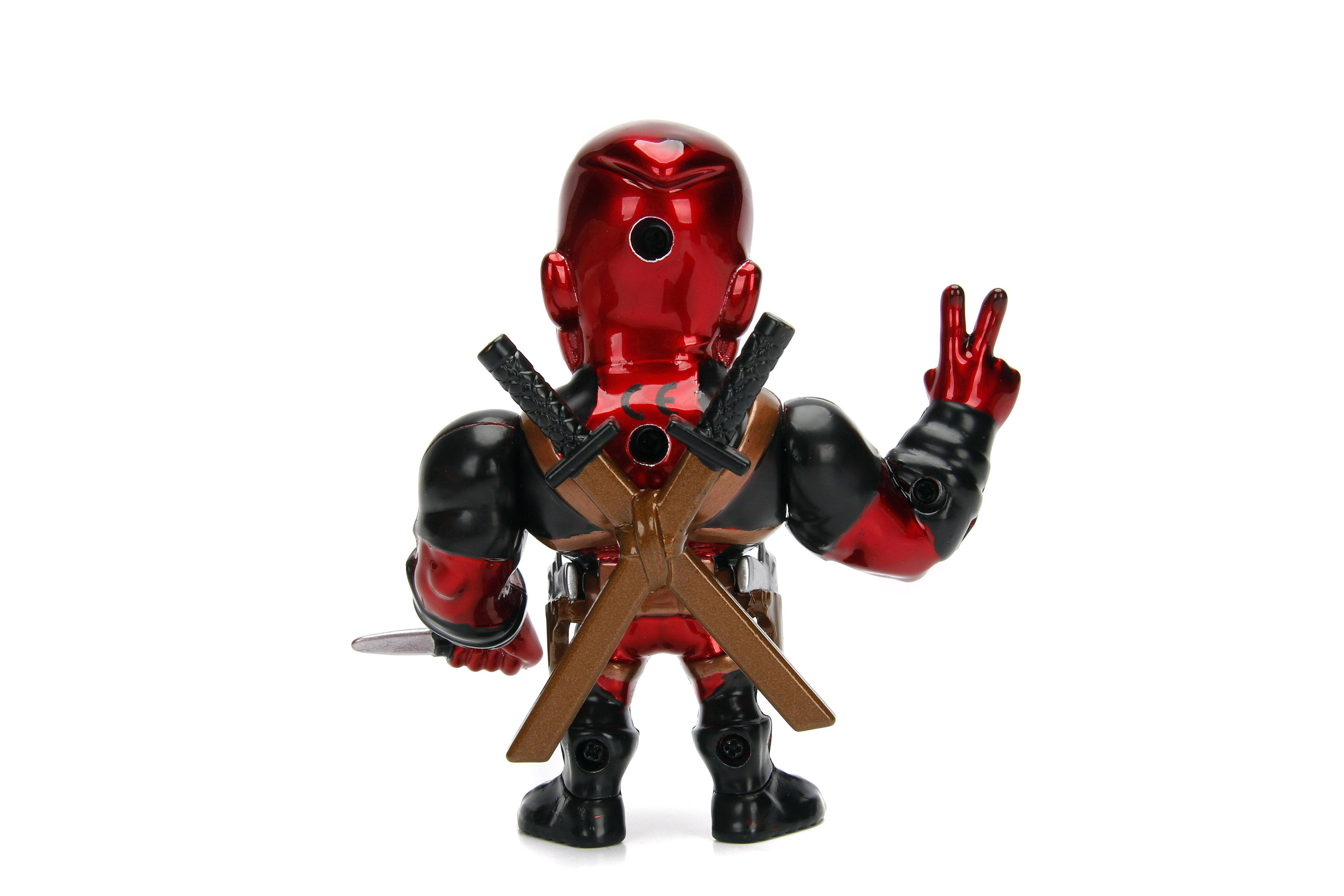 Sammelfigur Marvel Deadpool 10 cm Schwarz/Rot JADA