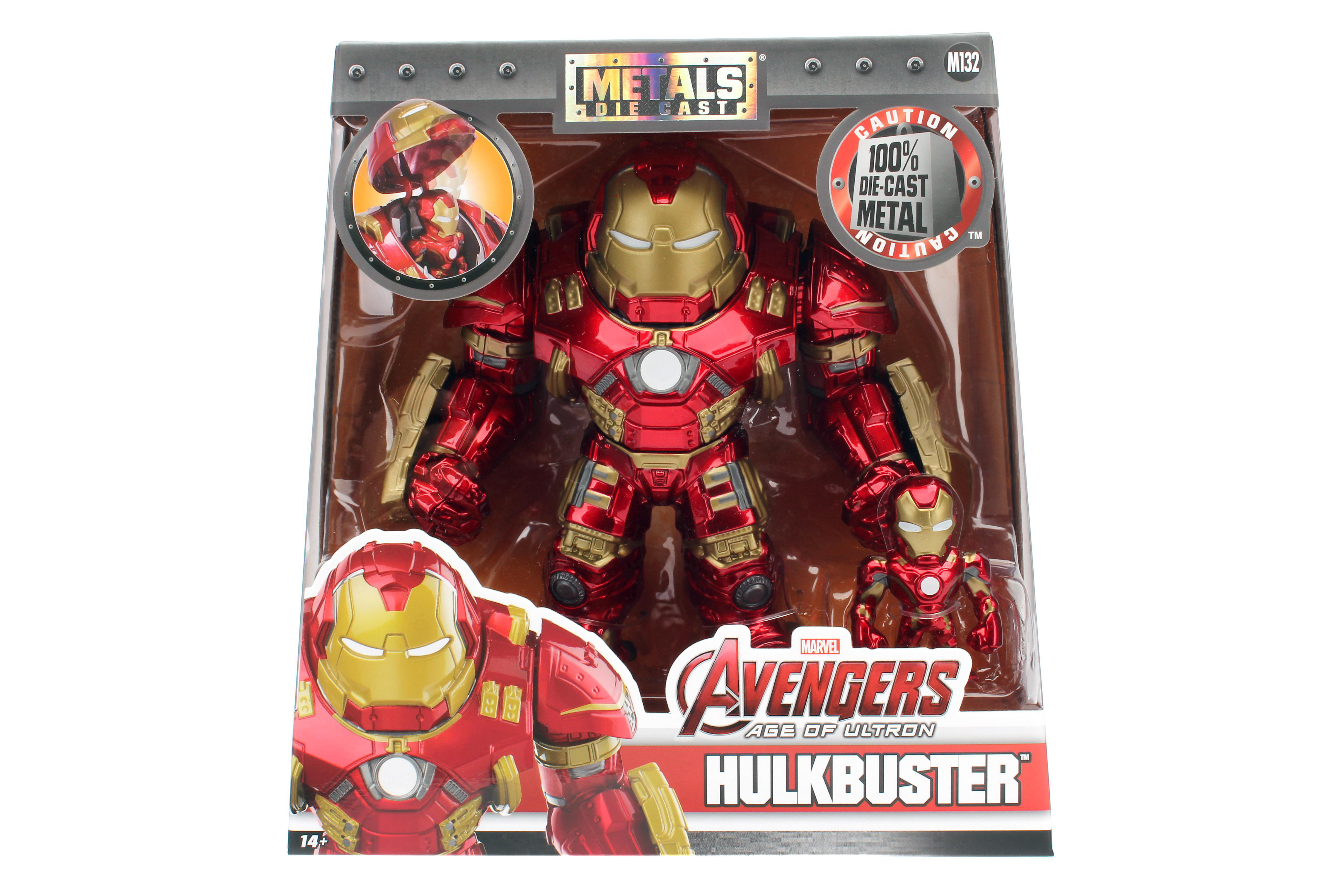 JADA Marvel Hulkbuster & Ironman, 15 cm & 5 cm Sammelfiguren Rot/Gold