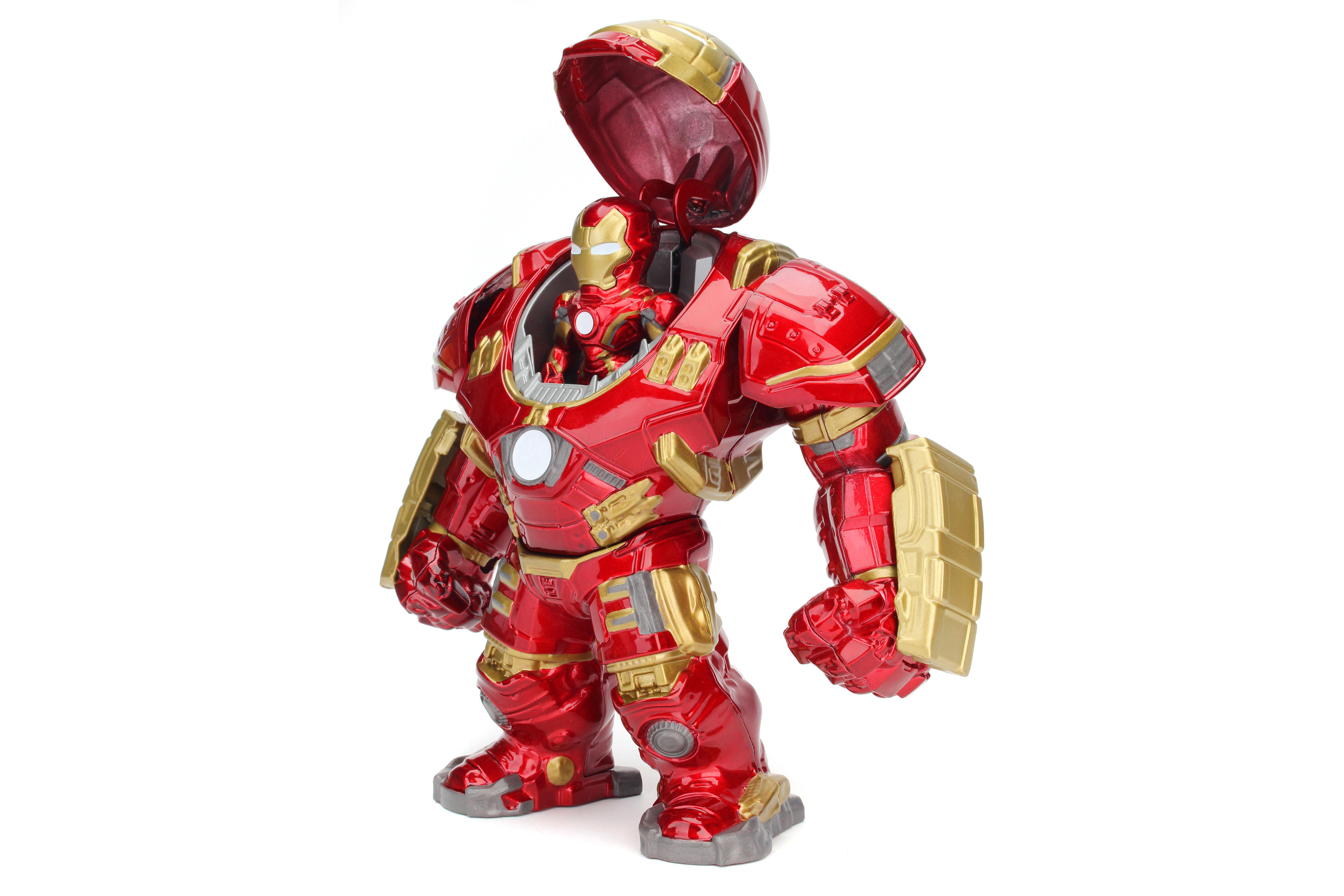 JADA Marvel Hulkbuster & Ironman, 15 cm & 5 cm Sammelfiguren Rot/Gold