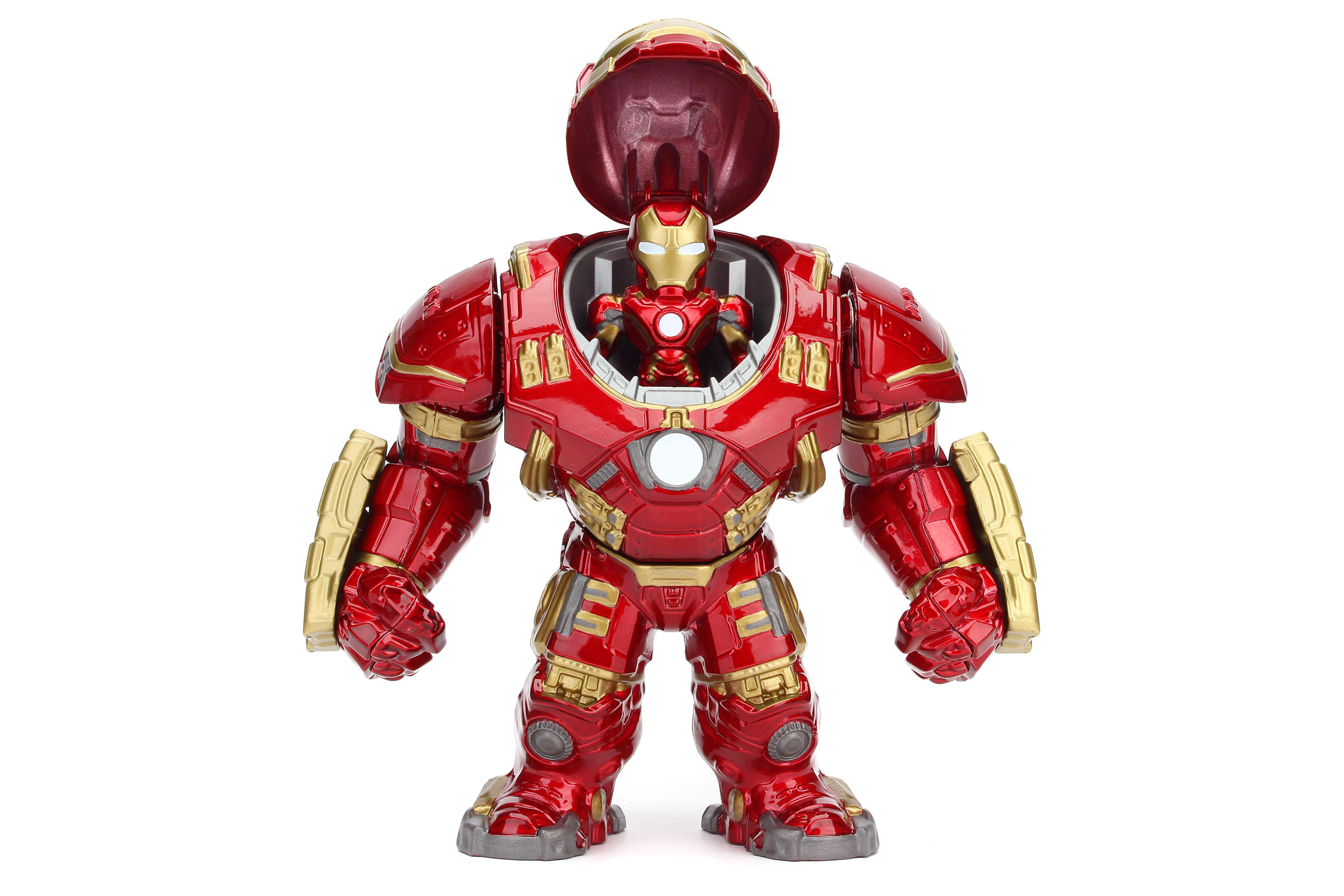 JADA Marvel Hulkbuster & Ironman, 15 cm & 5 cm Sammelfiguren Rot/Gold