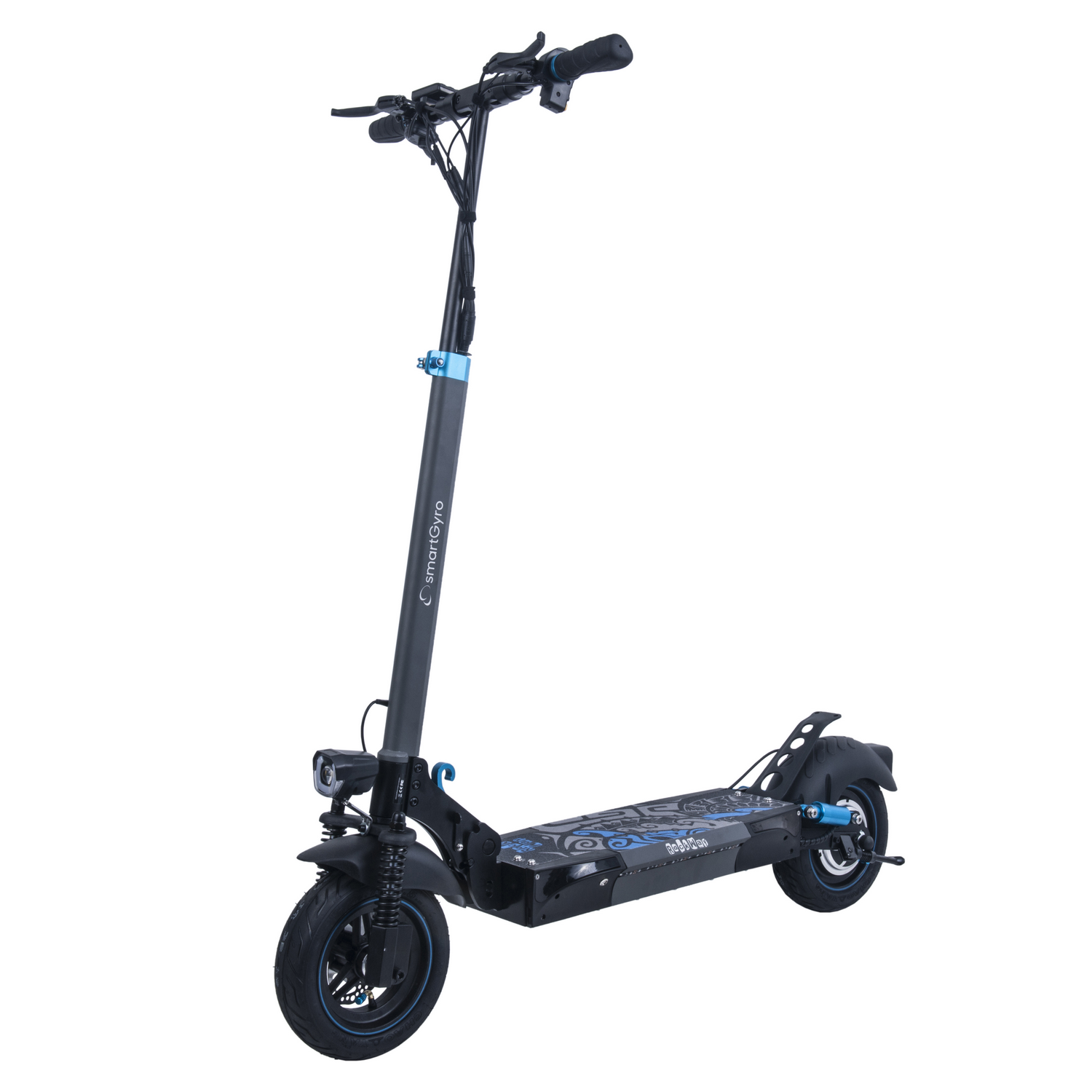Patinete eléctrico - SmartGyro Rockway, 500 W, Hasta 120 Kg, 45 km, 3 velocidades, Negro