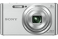 Cámara - Sony Cyber-shot DSC-W830S, 20.1 Mp, Zoom 8x, HD, Plata