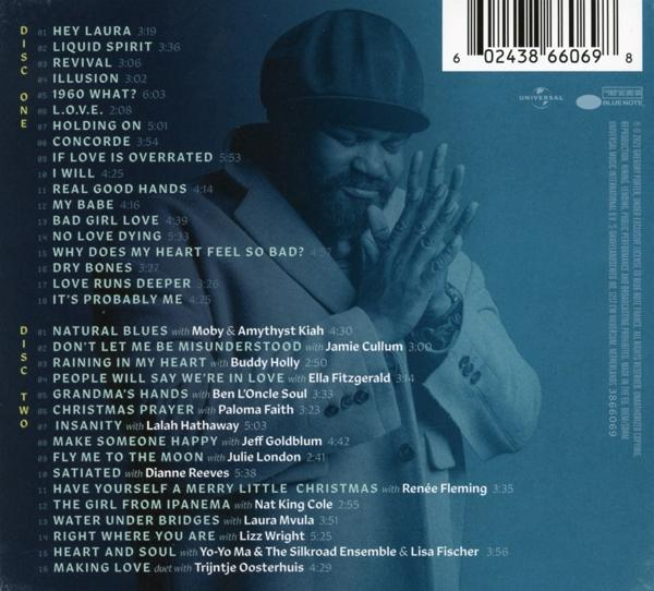 Dos d'un CD de musique. Les chansons sont listées.