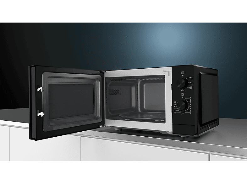 Siemens FF020LMB2 Mikrowelle (800 Watt, Freistehend, 20 l, Schwarz) — Foto 4 von 5