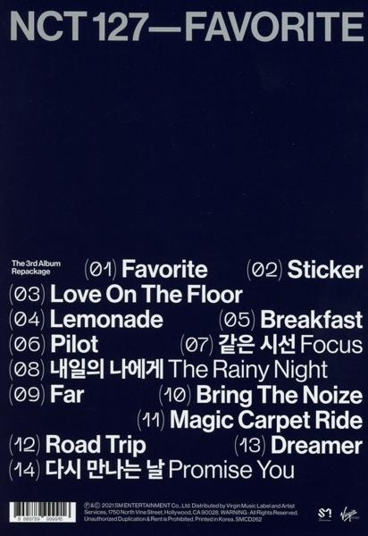 Nct 127 - The 3rd Album Repackage 'Favorite'  - (CD)