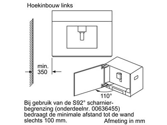 BOSCH Inbouw espressomachine (CTL636ES6)
