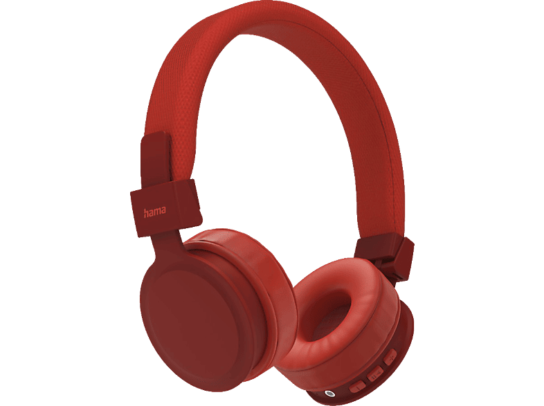 HAMA Freedom Lit, On-ear Stereo Rot Bluetooth