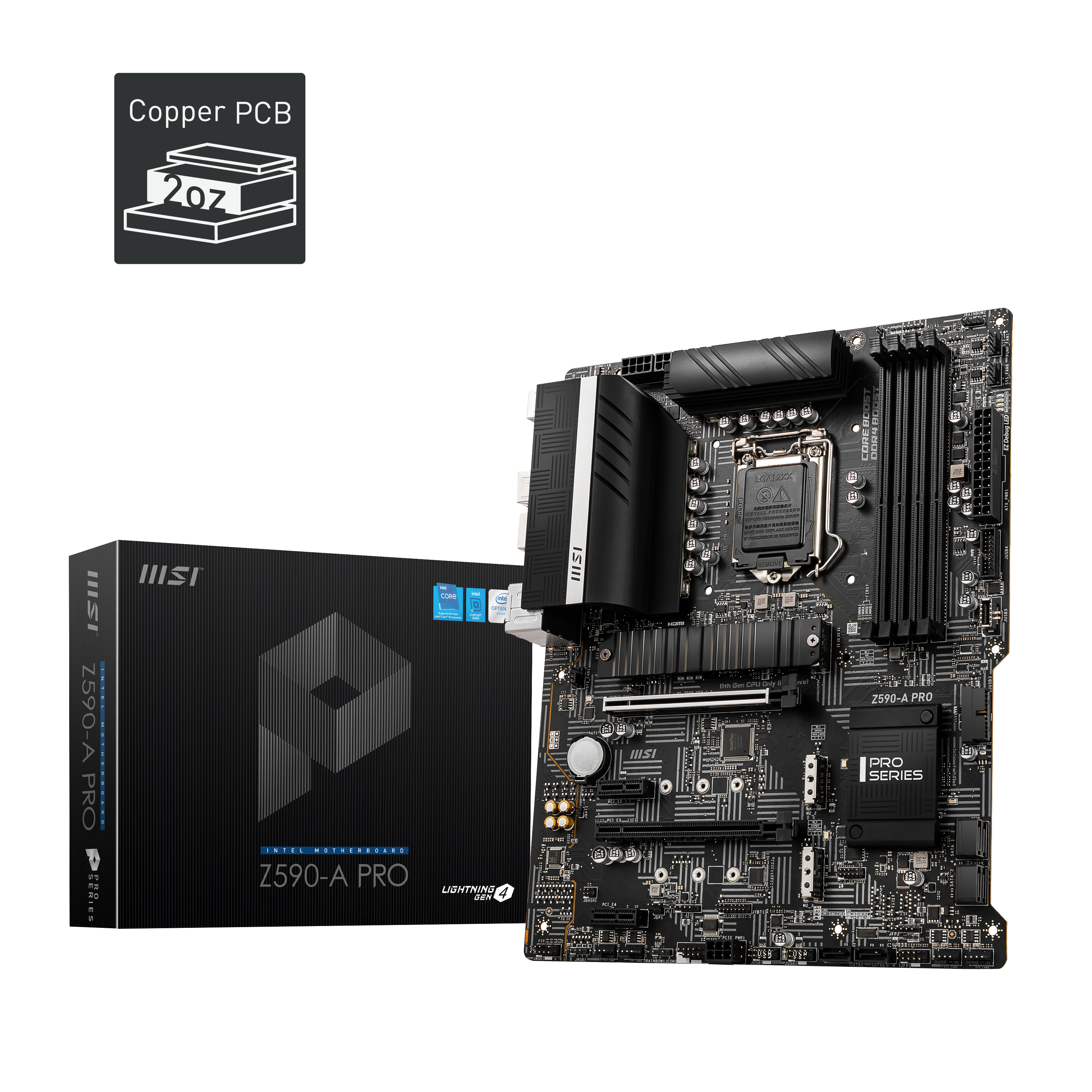 MSI Z590-A Pro (7D09-003R) Mainboard Schwarz
