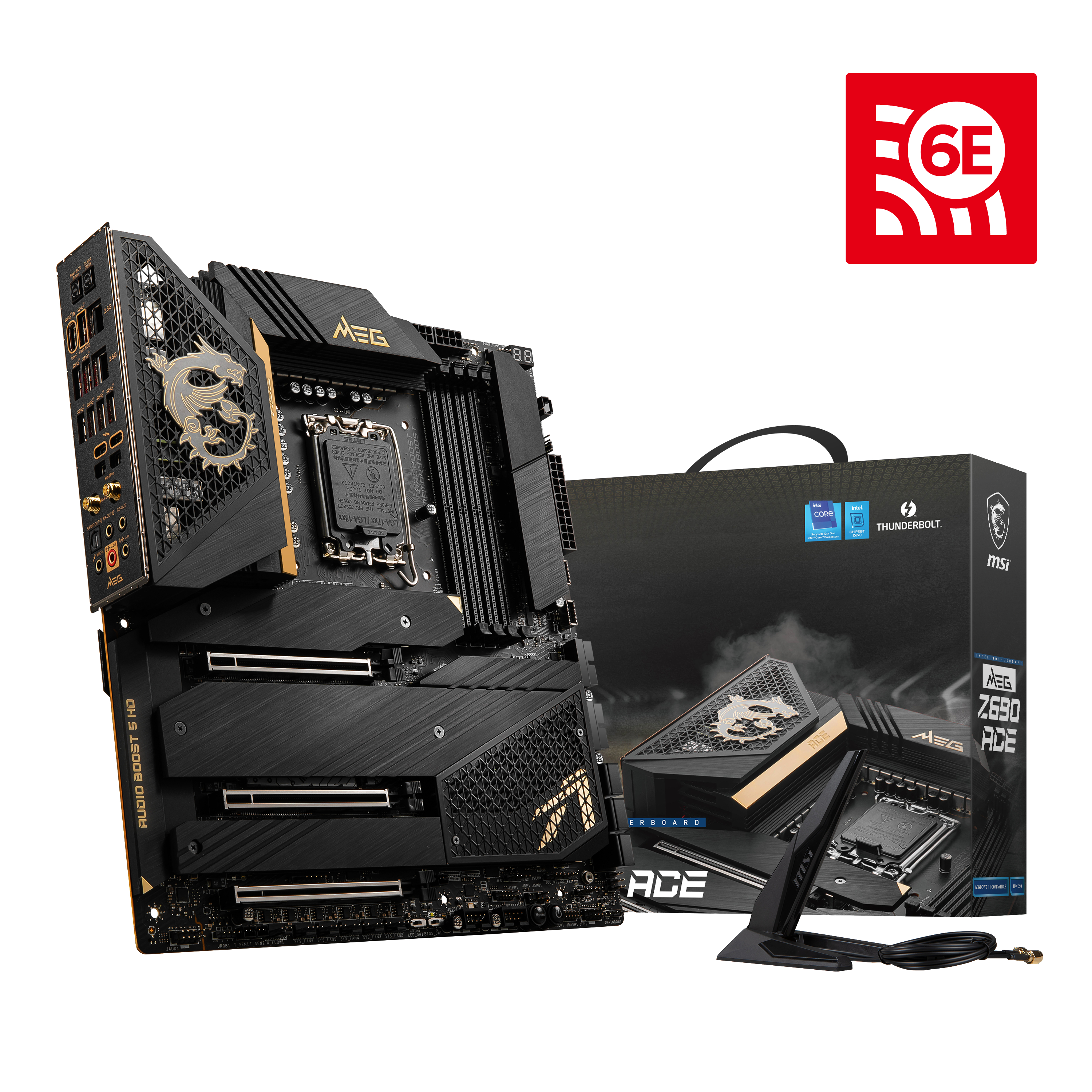 MSI MEG Z690 ACE (7D27-001R) Mainboard Schwarz