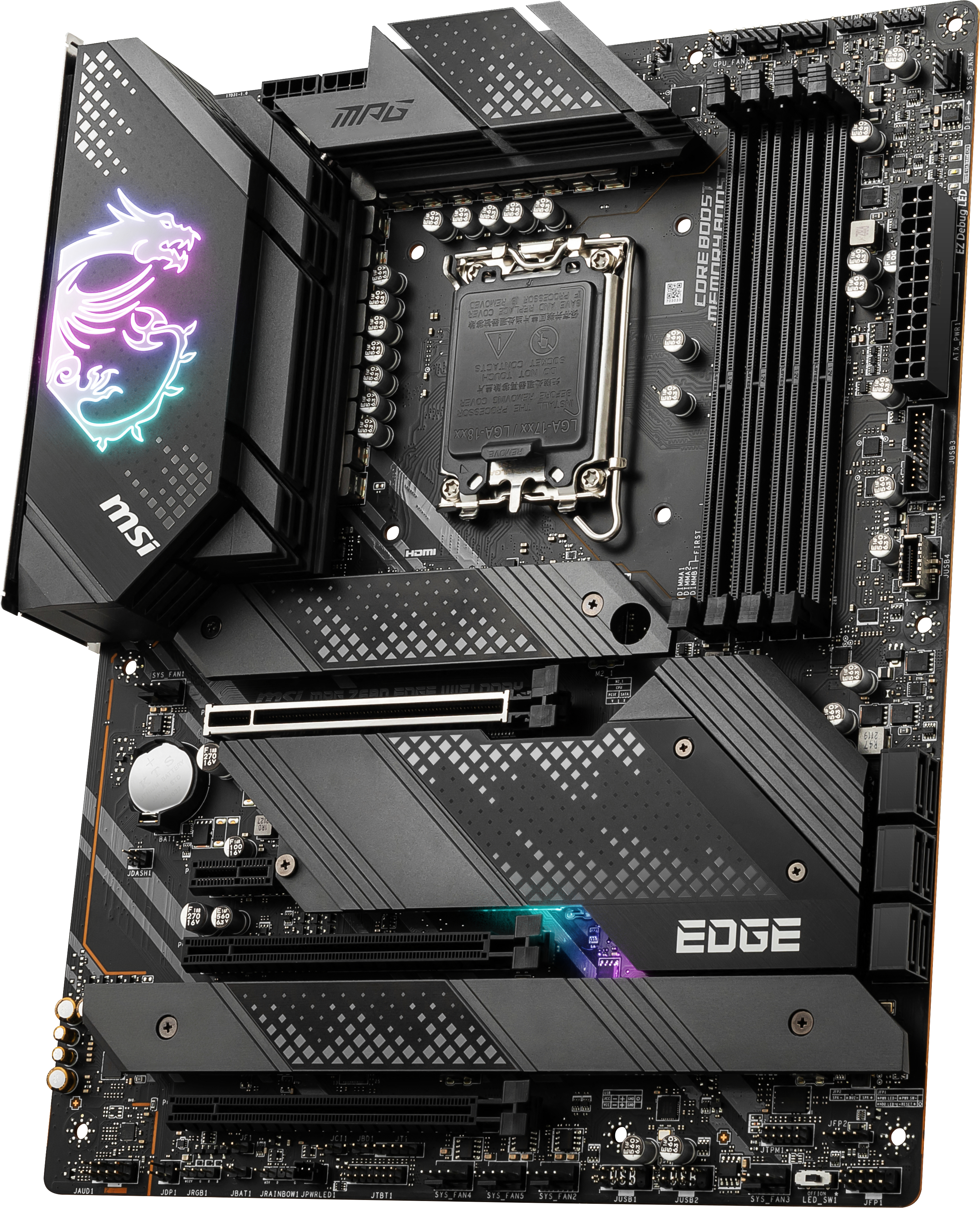 MSI MPG Z690 EDGE WIFI DDR4 (7D31-002R) Mainboard Schwarz