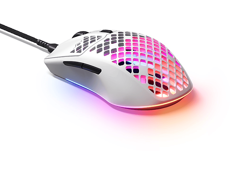 STEELSERIES Aerox 3 Snow Gaming Mouse Beyaz_3