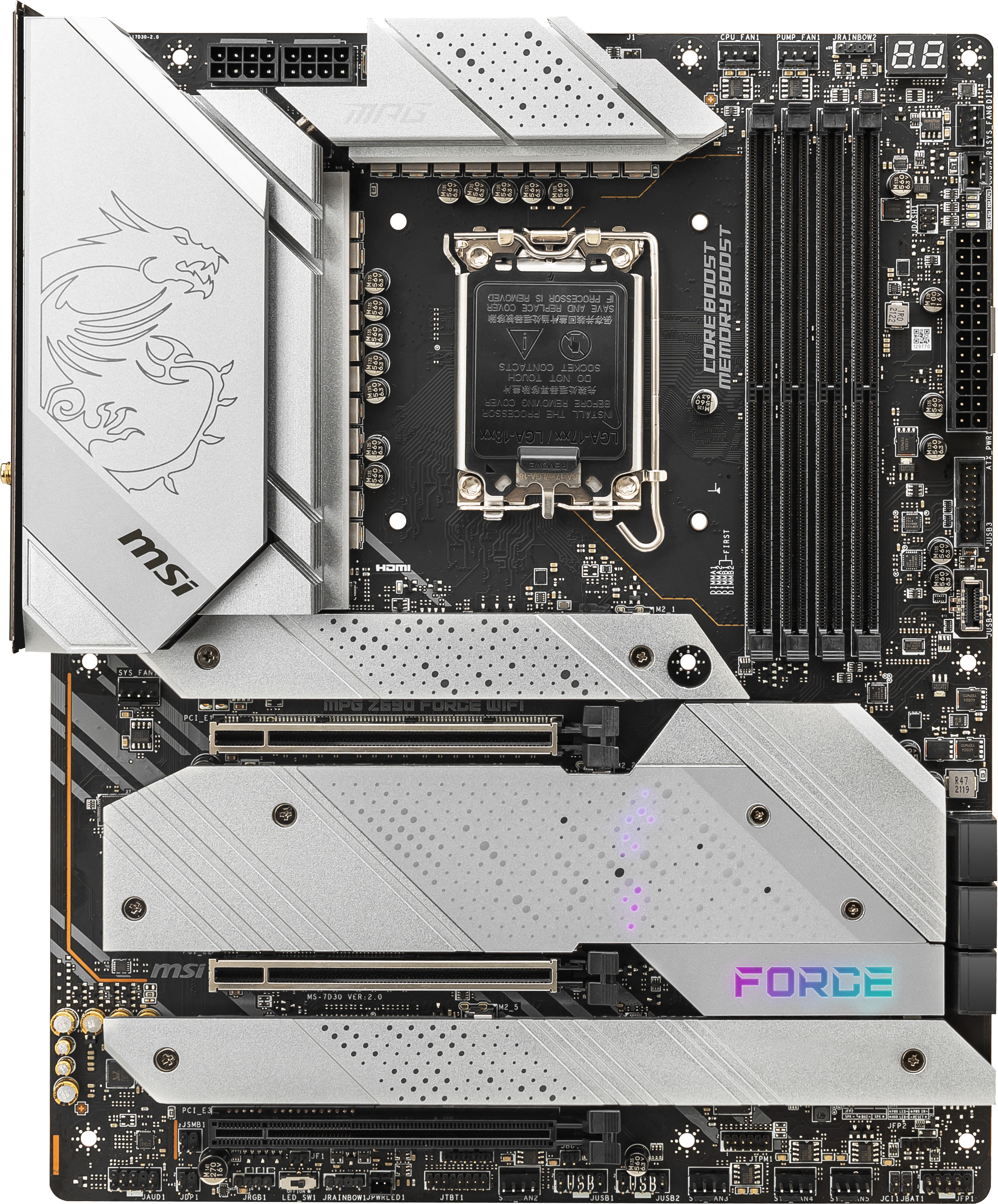MSI MPG Z690 FORCE WIFI (7D30-006R) Mainboard Weiß