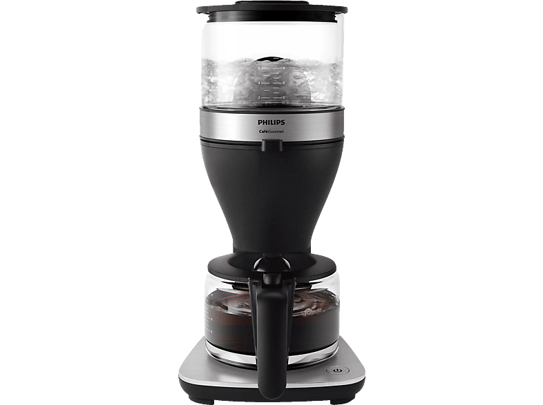 PHILIPS HD5416/60 Café Gourmet mit 1,25 Liter, Glaskanne, Watt, Kaffeemaschine 1800 Schwarz