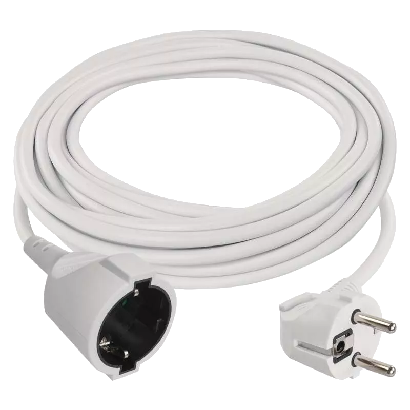 EMOS Hosszabbító 1 aljzat, 5 méter, 3x1,5mm2, fehér (P0125R)