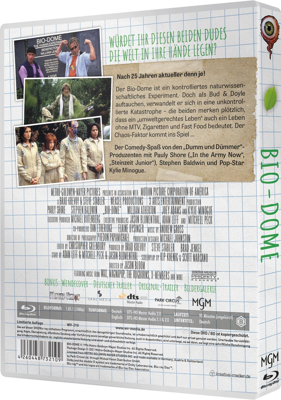 DVD-Hüllenrückseite mit Filmcover, Text und einem Blatt.