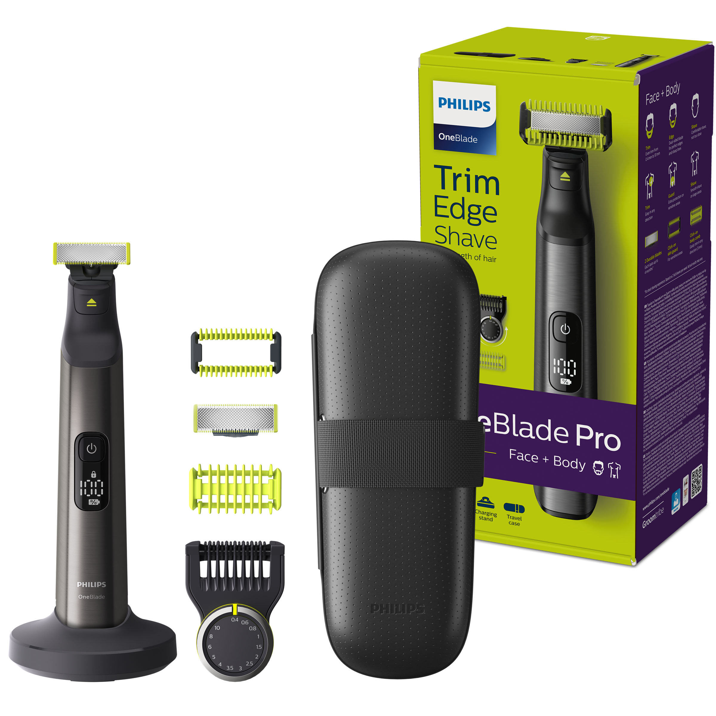 PHILIPS QP6650/60 One Blade Pro Face & Body Premium Bodygroomer