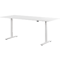WRK21 180 x 80 cm 2-Motor Boschantrieb Weiß höhenverstellbarer Schreibtisch