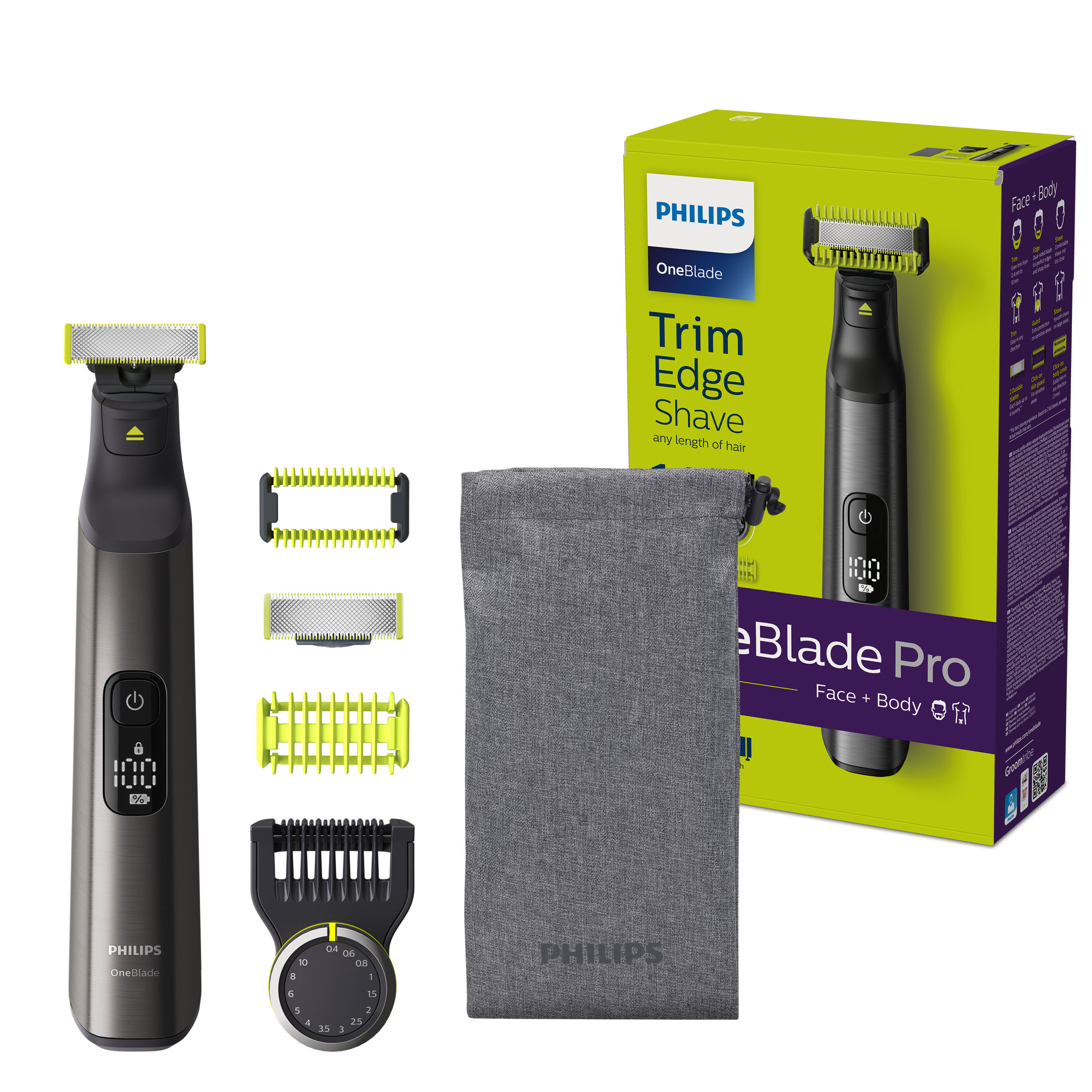 PHILIPS QP6550/15 One Blade Pro Face & Body Bodygroomer